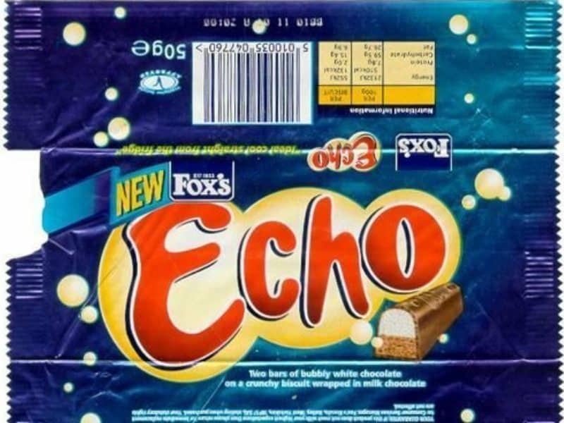 fox's echo chocolate bar