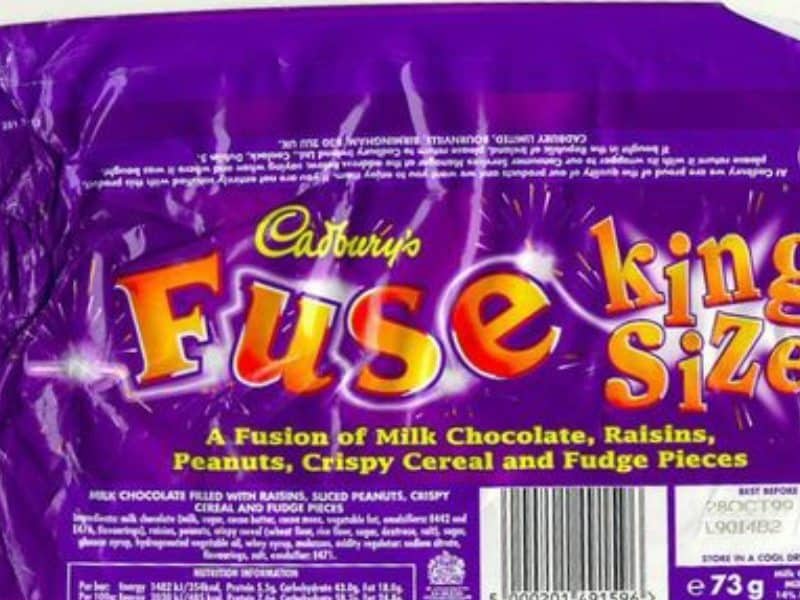 cadbury's fuse chocolate bar