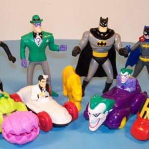 90's happy meal toys batman car figurines