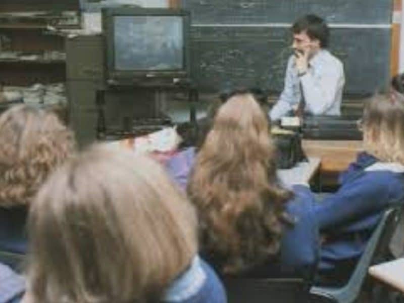 secondary school memories tv trolley
