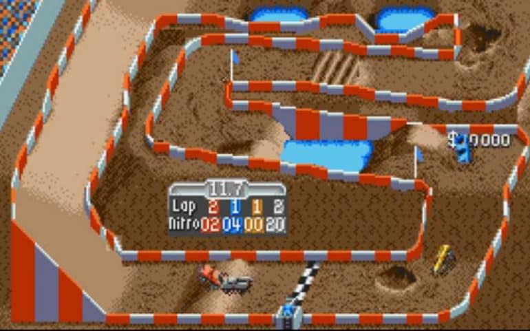 top down racing game super off road