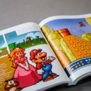 snes pixel book super mario page