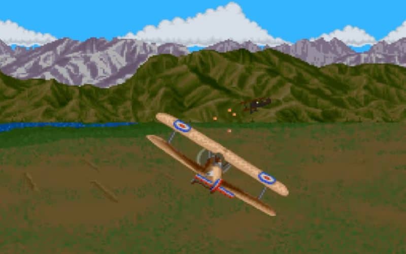 blazing skies snes air fight
